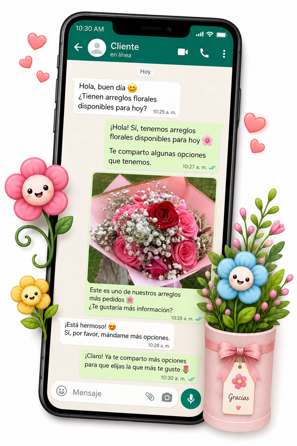 Proceso paso a paso para agendar tu pedido de flores